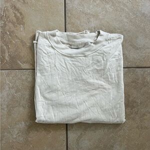 Cream Plain Tee